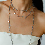 Bohemian Woven Natural Stone Necklace – Silver Accents - floysun