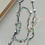 Bohemian Woven Natural Stone Necklace – Silver Accents - floysun