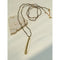 Boho Hand‑Textured Gold Ore Bar Pendant Necklace - floysun