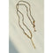 Boho Hand‑Textured Gold Ore Bar Pendant Necklace - floysun