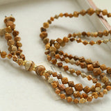 Boho Natural Picture Jasper Tassel Pendant Necklace - floysun