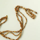 Boho Natural Picture Jasper Tassel Pendant Necklace - floysun