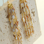 Boho Style Natural Shell Tassel Dangle Earrings - floysun