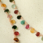 Boho Vintage Colorful Teardrop Natural Tourmaline Bracelet - floysun