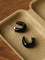 Bold Arc – Natural Stone C - Hoop Earrings in Black Onyx, Tiger’s Eye & Red Stone - floysun