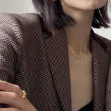 Bold Rebellious Heart Pendant Necklace - 18K Gold Plated Heavy Chunky Link Chain Choker - floysun