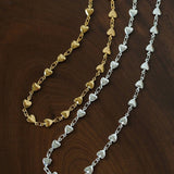 Bold Rebellious Heart Pendant Necklace - 18K Gold Plated Heavy Chunky Link Chain Choker - floysun