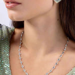 Bold Rebellious Heart Pendant Necklace - 18K Gold Plated Heavy Chunky Link Chain Choker - floysun