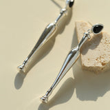 Bottle - Inspired Red Agate Drop Earrings - floysun