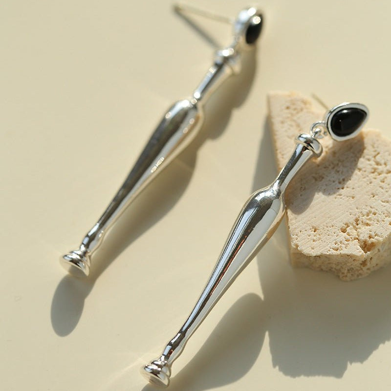 Bottle - Inspired Red Agate Drop Earrings - floysun