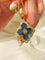 Boucheron - Inspired Four - Leaf Clover Necklaces – Red Carnelian / Black Onyx / Green Onyx / Blue Chalcedony - floysun