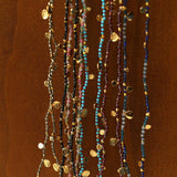 Boundless Spirit Woven Natural Stone Long Necklace - Pyrite - floysun