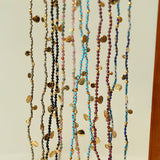 Boundless Spirit Woven Natural Stone Long Necklace - Pyrite - floysun