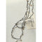 Boundless Spirit Woven Natural Stone Long Necklace – Silver Accents with Faceted Hematite Beads - floysun