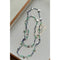 Boundless Spirit Woven Natural Stone Long Necklace – Silver Accents with Faceted Hematite Beads - floysun