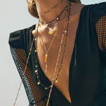 Boundless Spirit Woven Natural Stone Necklace - Black Spinel - floysun