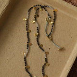 Boundless Spirit Woven Natural Stone Necklace - Black Spinel - floysun