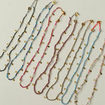 Boundless Spirit Woven Natural Stone Necklace - Garnet - floysun
