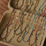 Boundless Spirit Woven Natural Stone Necklace - Garnet - floysun