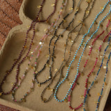 Boundless Spirit Woven Natural Stone Necklace - Garnet - floysun