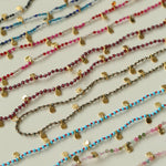 Boundless Spirit Woven Natural Stone Necklace - Garnet - floysun