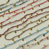 Boundless Spirit Woven Natural Stone Necklace - Garnet - floysun