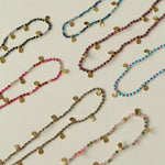 Boundless Spirit Woven Natural Stone Necklace - Garnet - floysun
