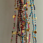 Boundless Spirit Woven Natural Stone Necklace - Garnet - floysun