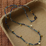 Boundless Spirit Woven Natural Stone Necklace - Lapis Lazuli - floysun
