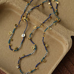 Boundless Spirit Woven Natural Stone Necklace - Lapis Lazuli - floysun