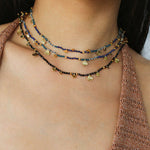 Boundless Spirit Woven Natural Stone Necklace - Lapis Lazuli - floysun