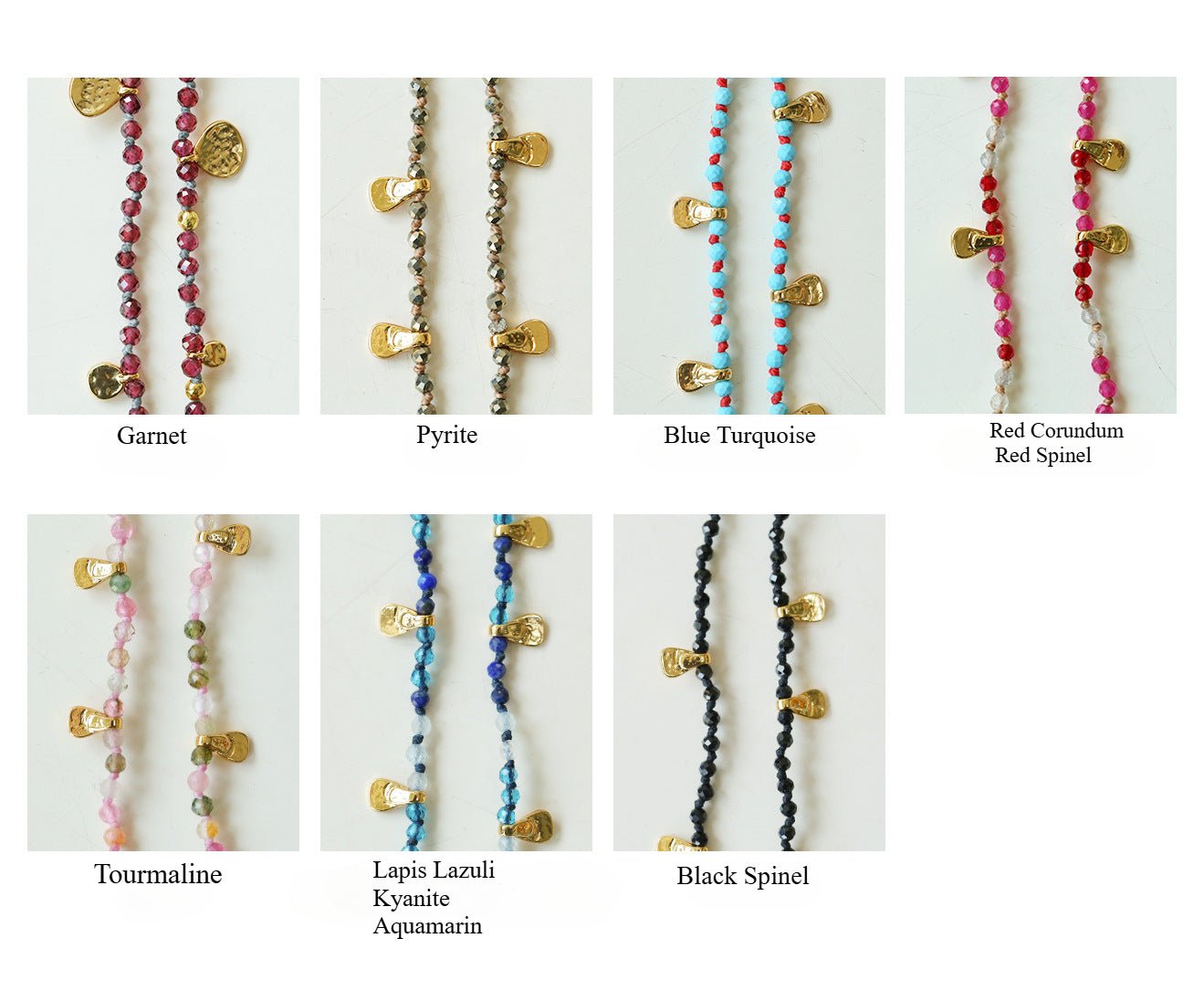 Boundless Spirit Woven Natural Stone Necklace - Red Corundum & Red Spinel - floysun