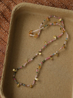 Boundless Spirit Woven Natural Stone Necklace - Tourmaline - floysun