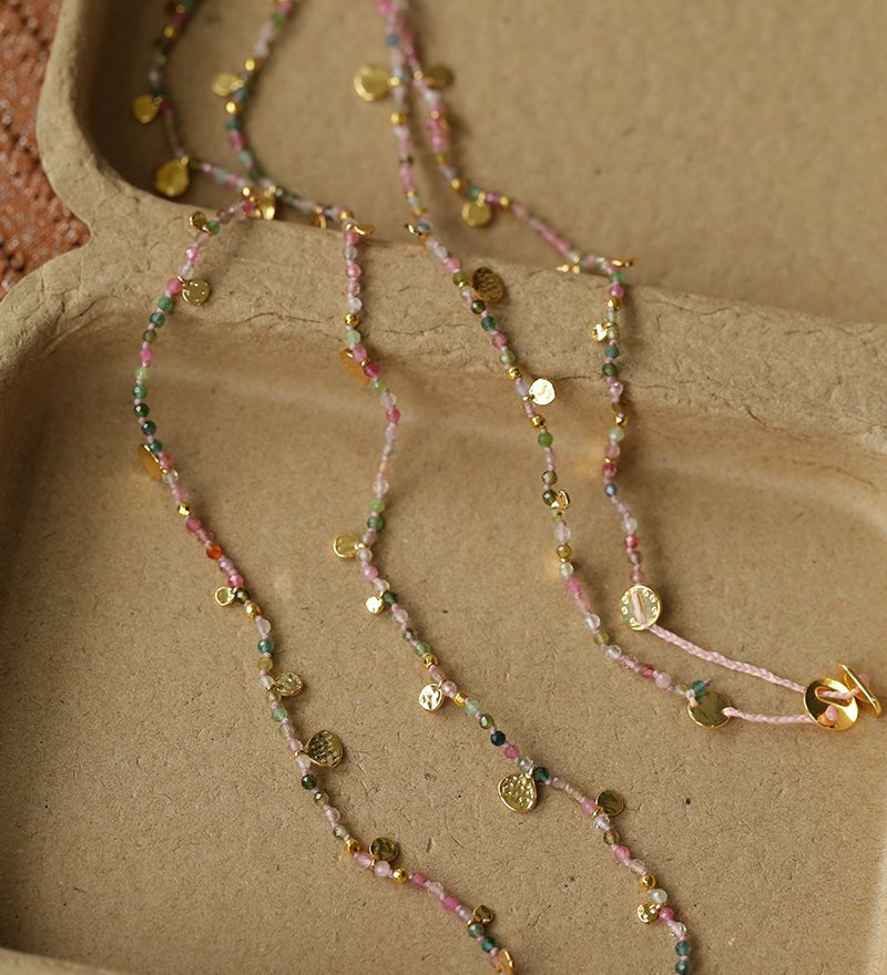 Boundless Spirit Woven Natural Stone Necklace - Tourmaline - floysun