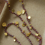 Boundless Spirit Woven Natural Stone Short Necklace - Garnet - floysun