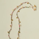 Boundless Spirit Woven Natural Stone Short Necklace - Tourmaline - floysun