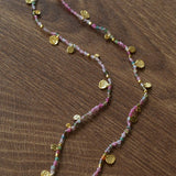Boundless Spirit Woven Natural Stone Short Necklace - Tourmaline - floysun