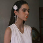 Bow Dance Two - Tone Bow Earrings - floysun