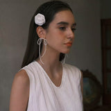 Bow Dance Two - Tone Bow Earrings - floysun