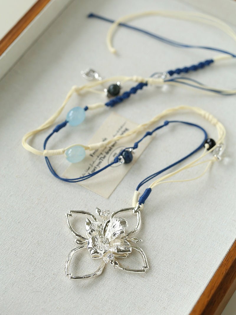 Branch Shadow Braided Necklace - floysun