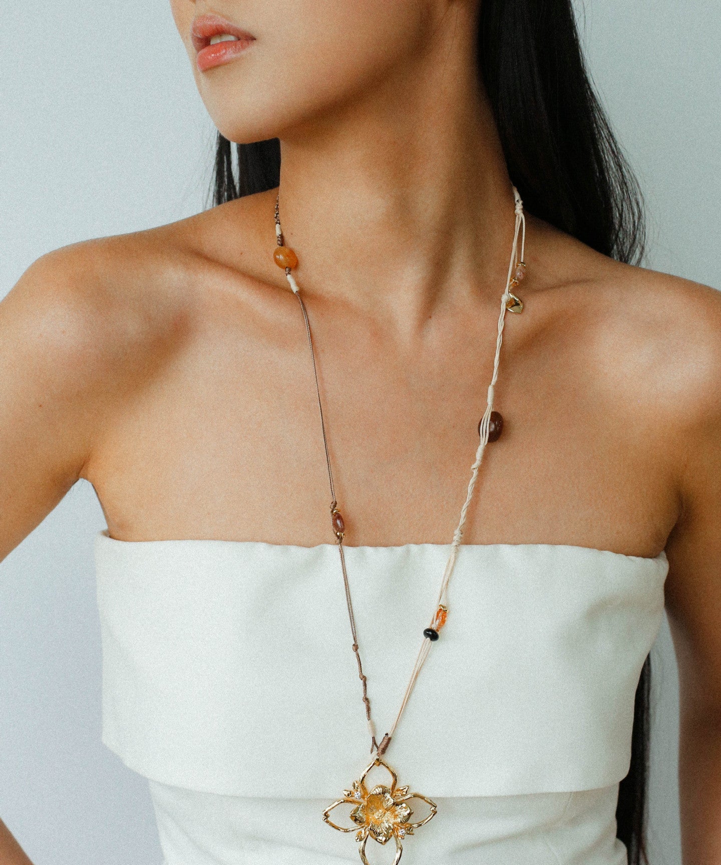 Branch Shadow Braided Necklace - floysun