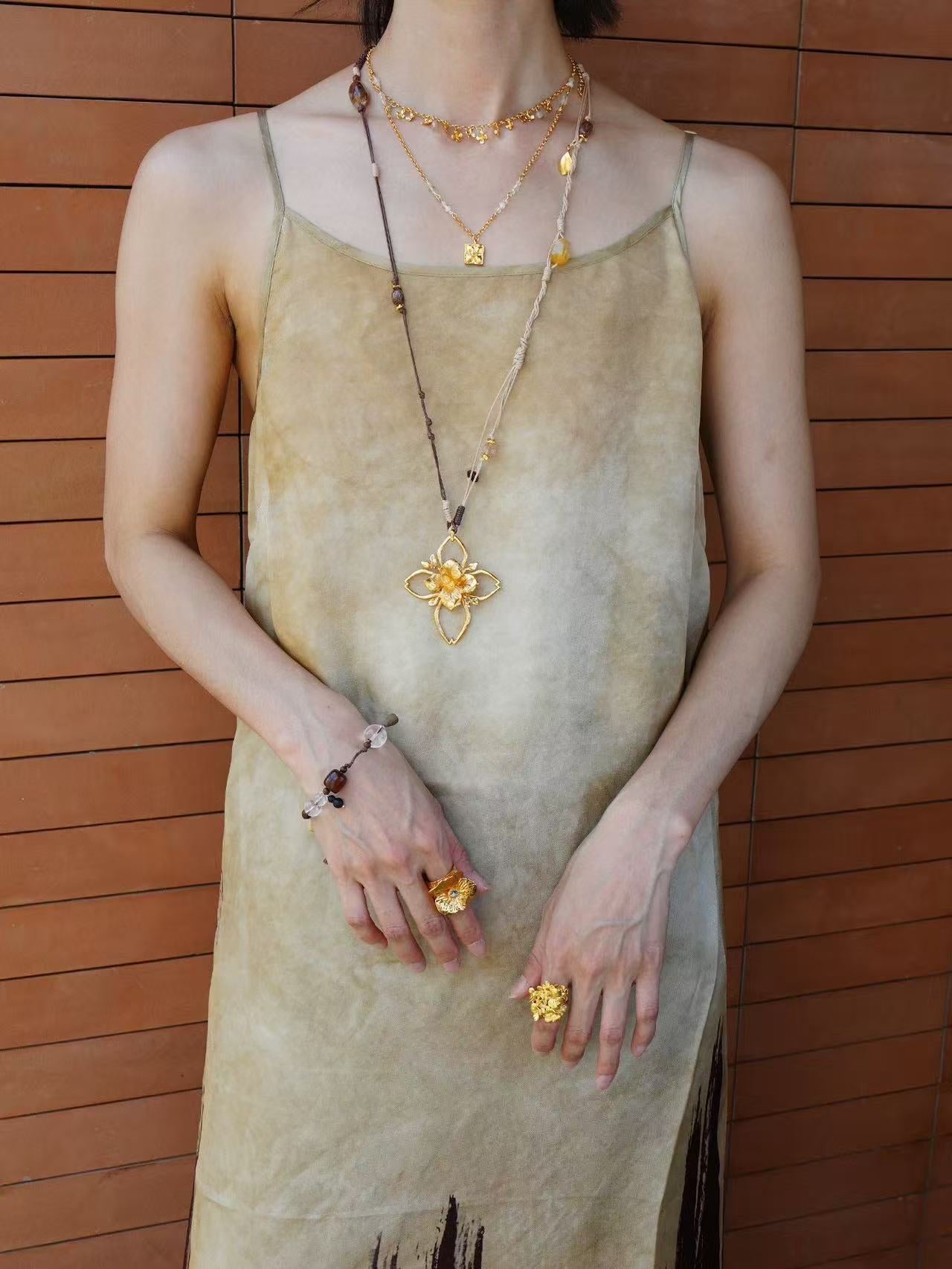 Branch Shadow Braided Necklace - floysun