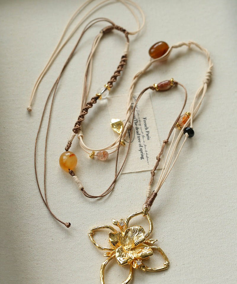 Branch Shadow Braided Necklace - floysun