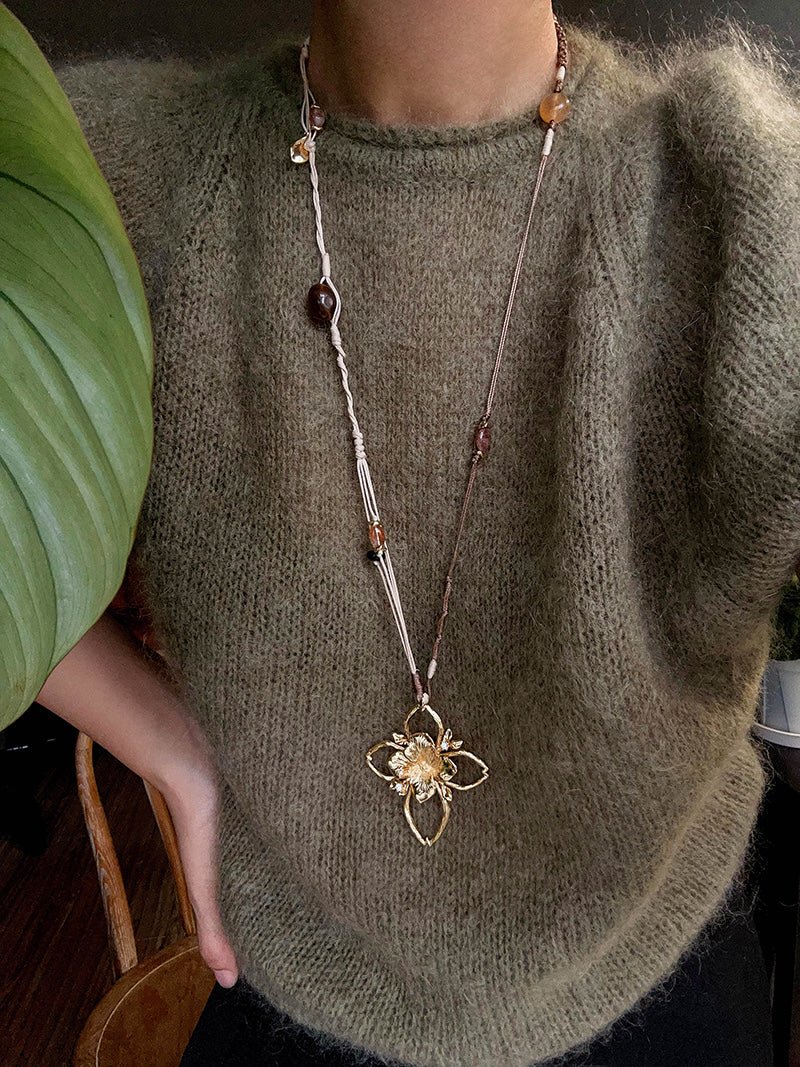 Branch Shadow Braided Necklace - floysun