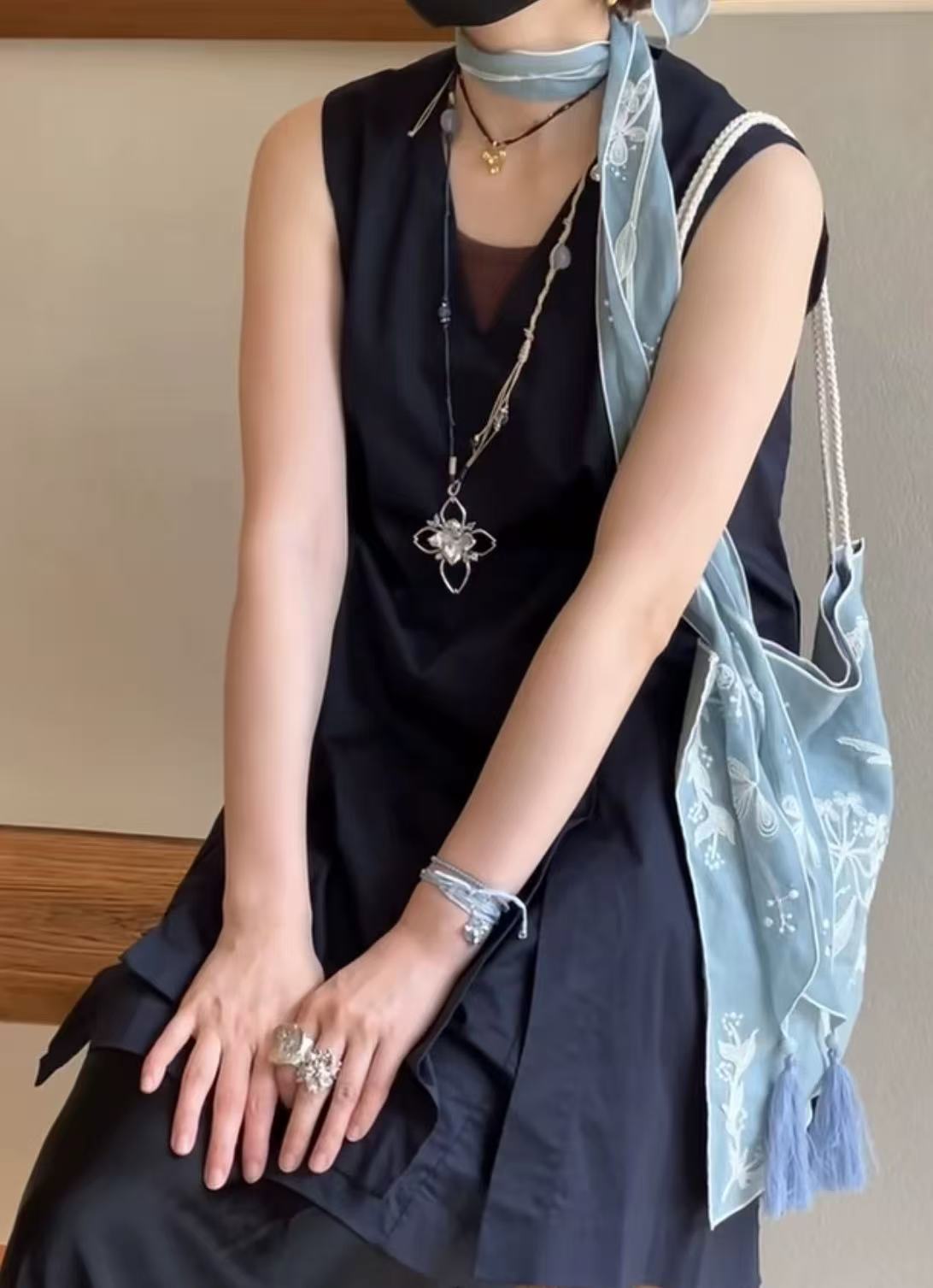 Branch Shadow Braided Necklace - floysun