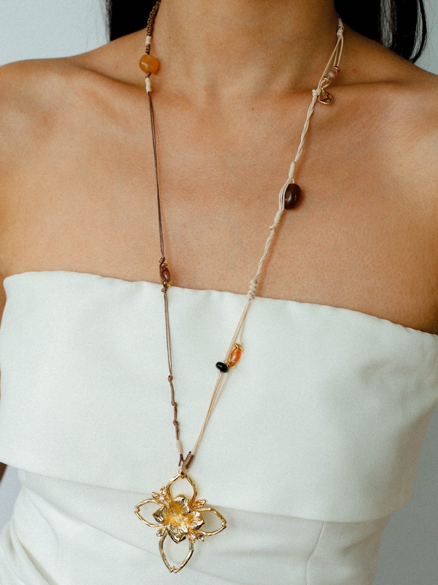 Branch Shadow Braided Necklace - floysun