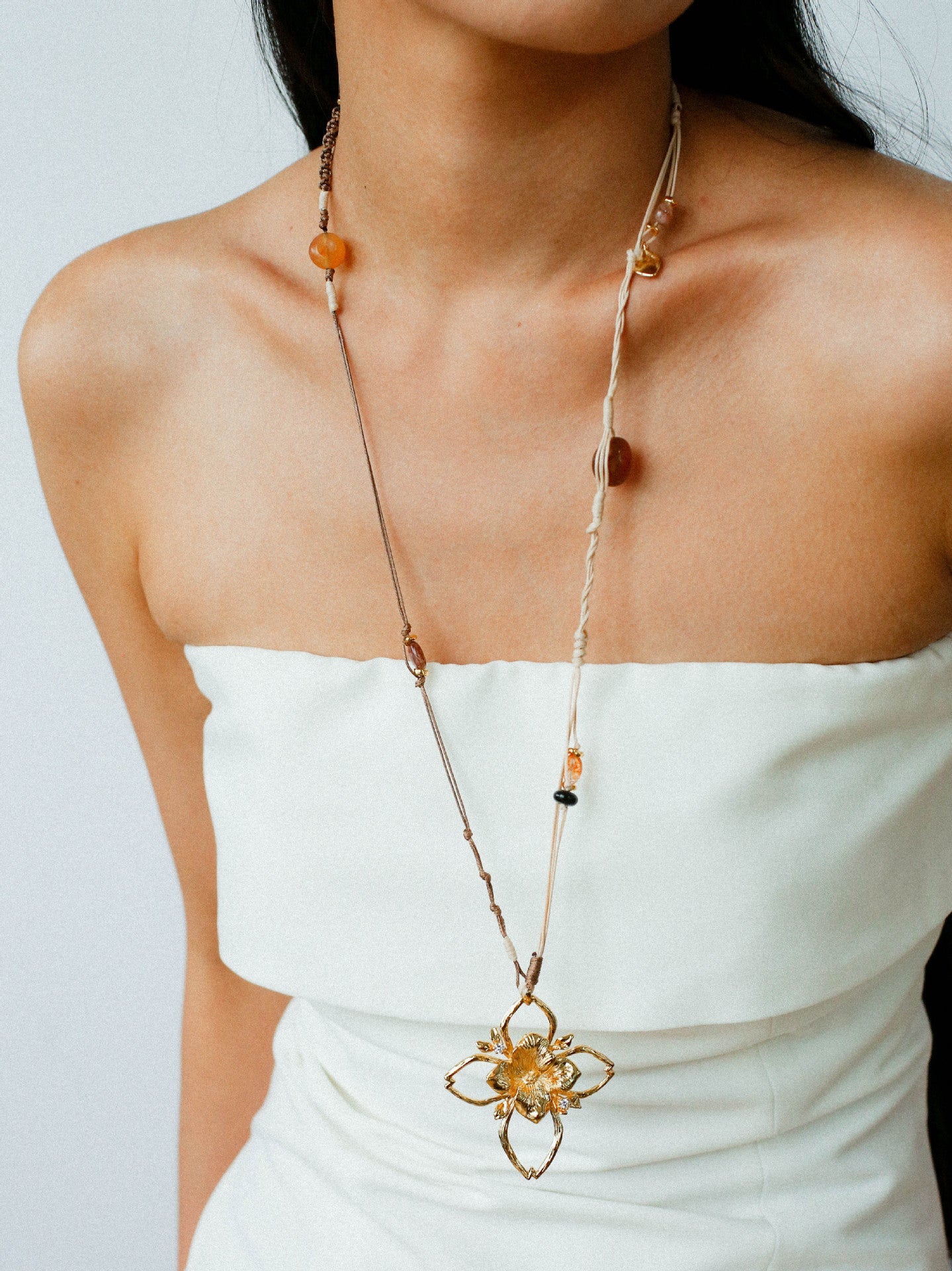 Branch Shadow Braided Necklace - floysun