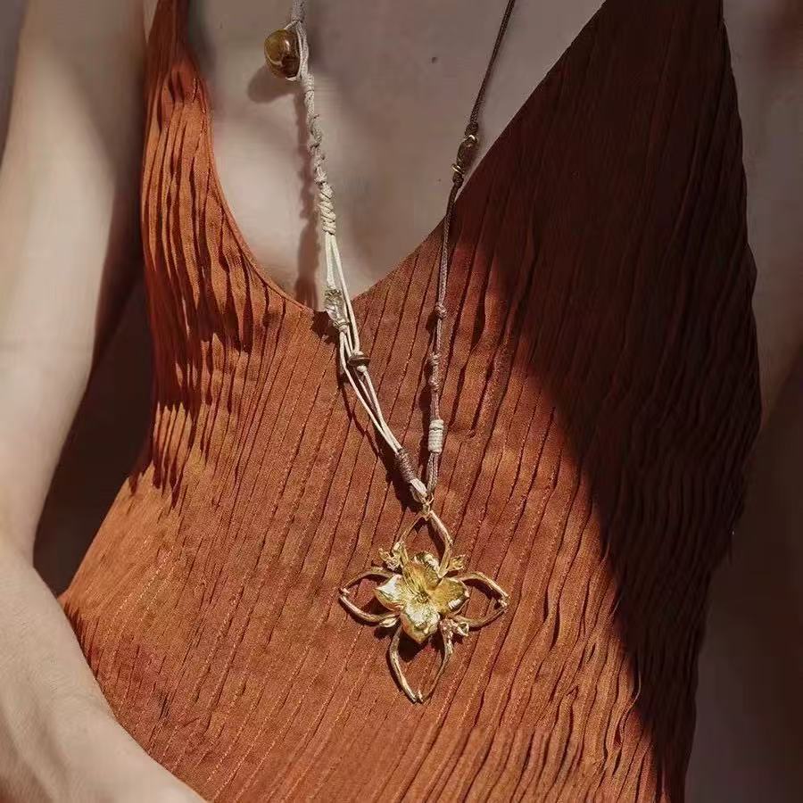 Branch Shadow Braided Necklace - floysun