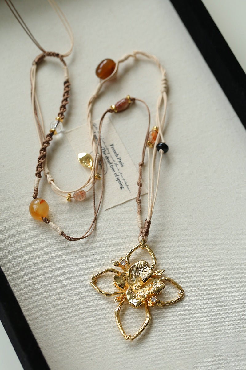 Branch Shadow Braided Necklace - floysun