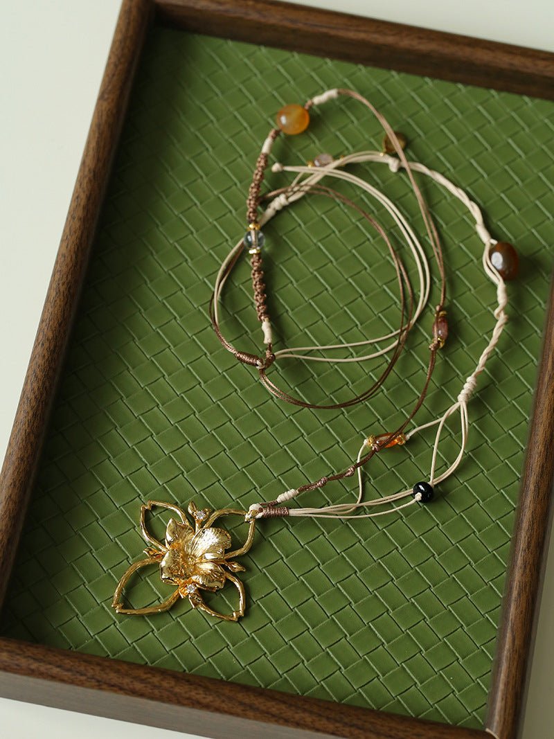 Branch Shadow Braided Necklace - floysun